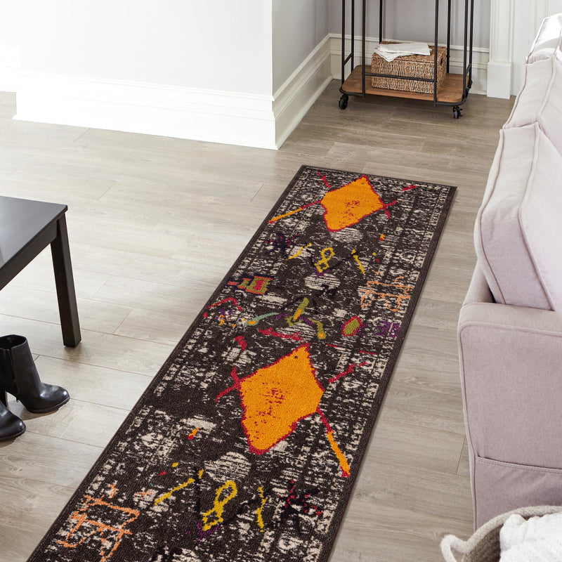 Sedona Vista Collection Area Rug -  Adobe Runner Brown  lifestyle 33