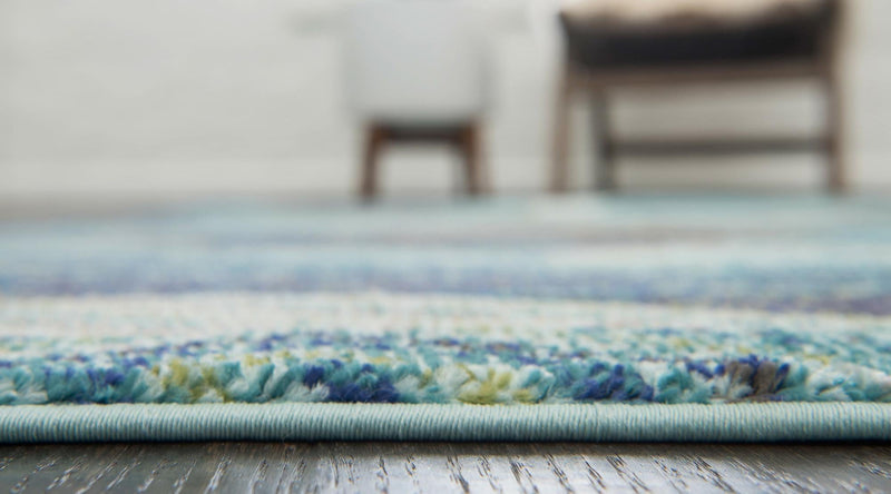 Sedona Vista Collection Area Rug -  Yucca Rectangle Blue  lifestyle 17