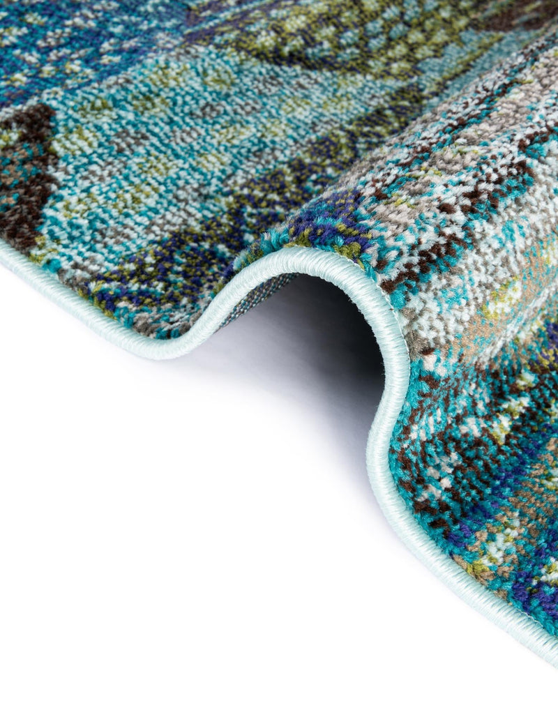 Sedona Vista Collection Area Rug -  Yucca Rectangle Blue  lifestyle 22