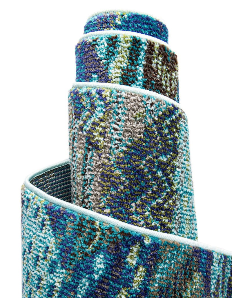 Sedona Vista Collection Area Rug -  Yucca Rectangle Blue  lifestyle 23