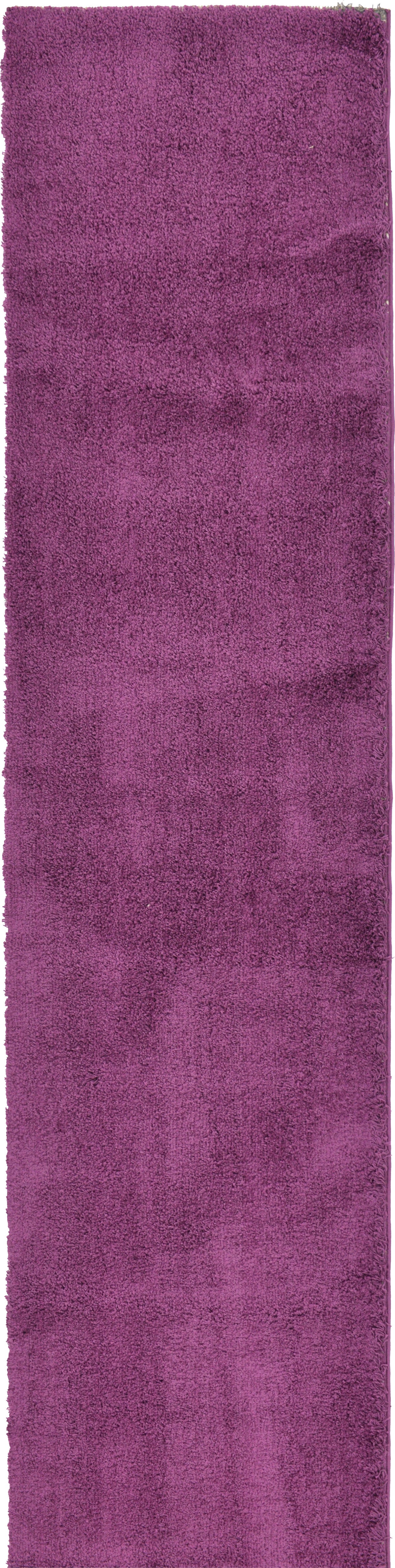 Solid Shag Seaside Collection Area Rug - Glenview Runner Violet  lifestyle 4