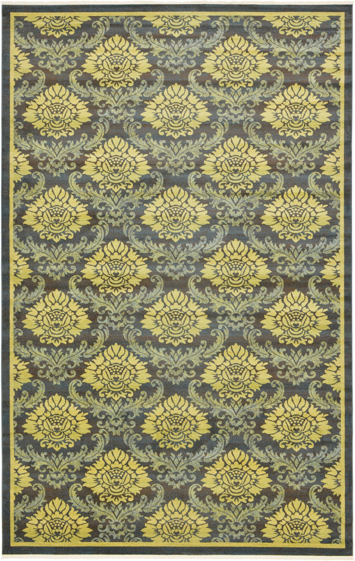 Venetian Tapestry Collection Area Rug -  Cadiz Rectangle Navy Blue Main
