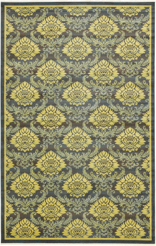 Venetian Tapestry Collection Area Rug -  Cadiz Rectangle Navy Blue Main