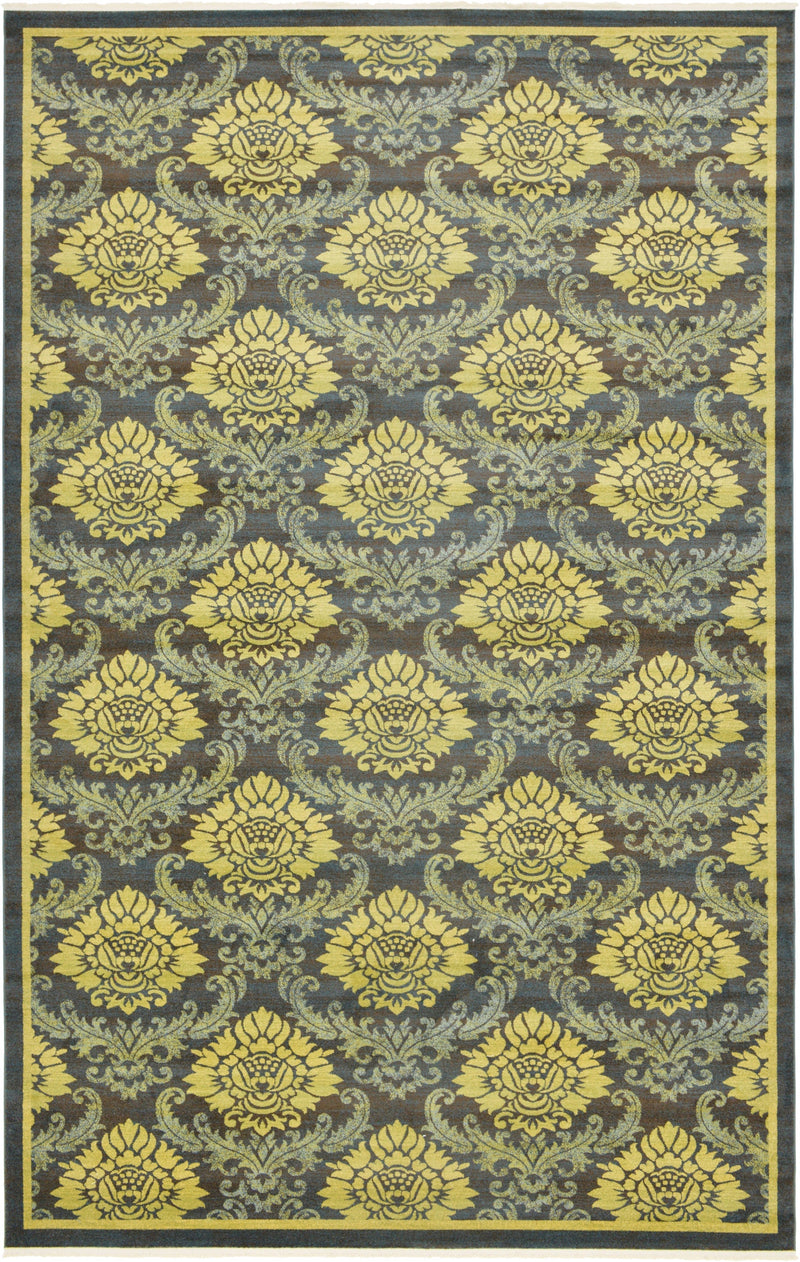Venetian Tapestry Collection Area Rug -  Cadiz Rectangle Navy Blue Main