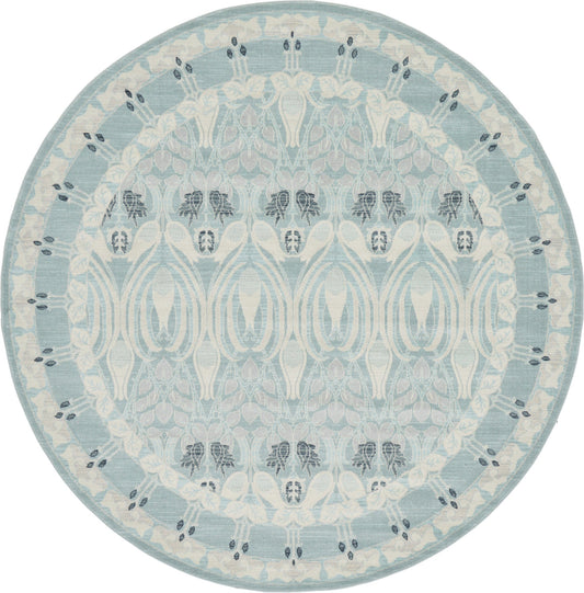 Chelsea Elegance Collection Area Rug -  Bloomsbury Round Light Blue Main