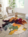 Marrakesh Elegance Collection Area Rug -  Riad Round Beige  lifestyle 26