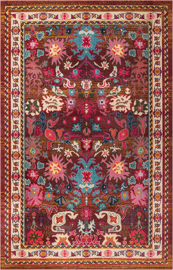 Chateau Elegance Collection Area Rug - Versailles Rectangular Multi  lifestyle 18