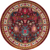 Chateau Elegance Collection Area Rug - Versailles Round Multi  lifestyle 19