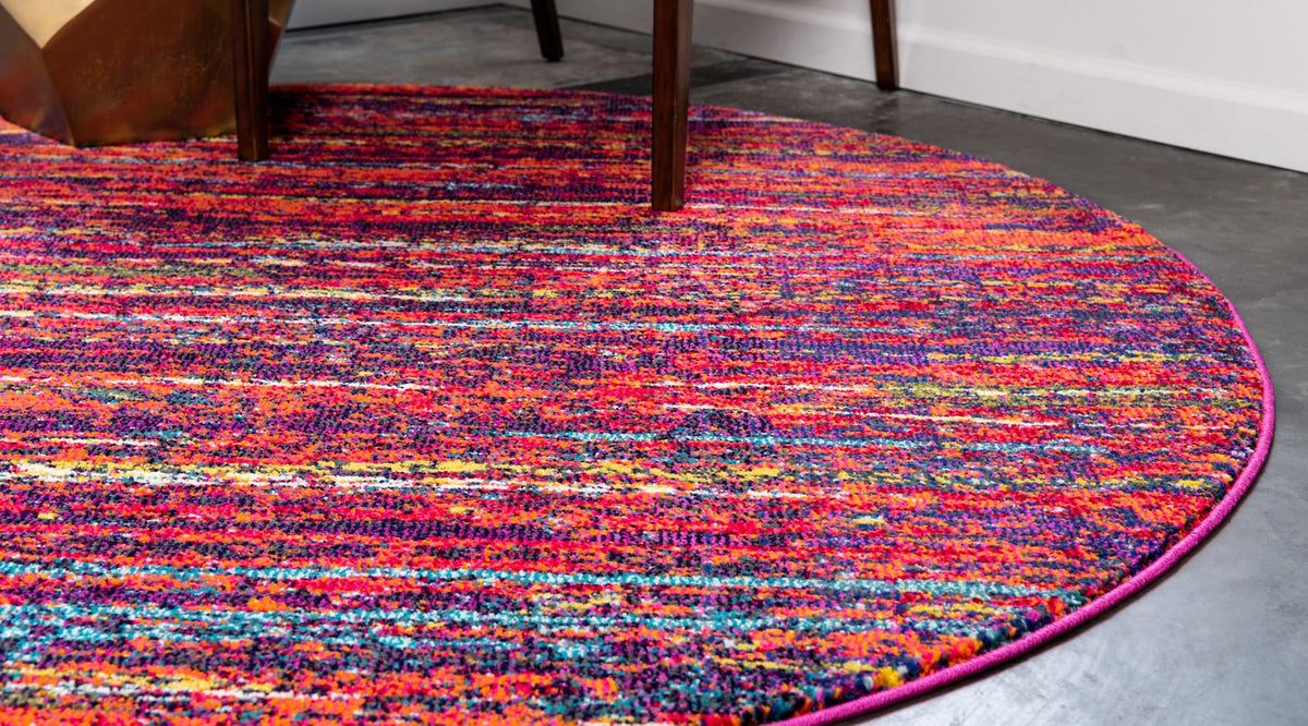 Marrakesh Elegance Collection Area Rug -  Meknes Round Multi  lifestyle 4