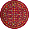 Chateau Elegance Collection Area Rug -  Luxembourg Round Pink  lifestyle 41