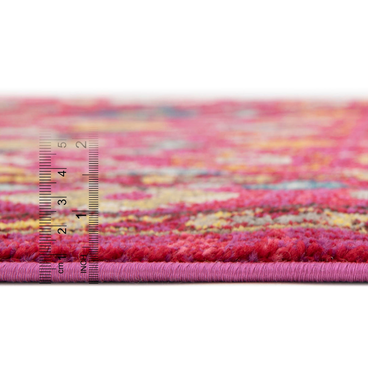 Chateau Elegance Collection Area Rug -  Luxembourg Round Pink  lifestyle 36