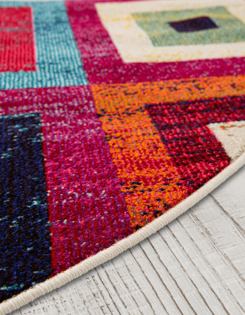 Marrakesh Elegance Collection Area Rug -  Ourika Round Multi  lifestyle 38