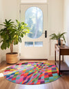 Marrakesh Elegance Collection Area Rug -  Tinghir Round Multi  lifestyle 29