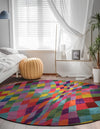 Marrakesh Elegance Collection Area Rug -  Tinghir Round Multi  lifestyle 41
