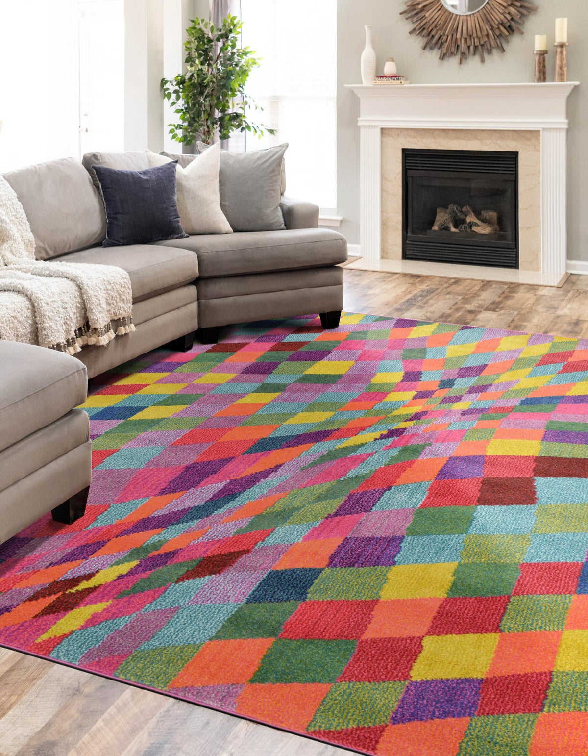 Marrakesh Elegance Collection Area Rug -  Tinghir Rectangle Multi  lifestyle 2