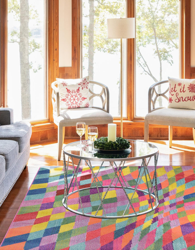 Marrakesh Elegance Collection Area Rug -  Tinghir Rectangle Multi  lifestyle 3