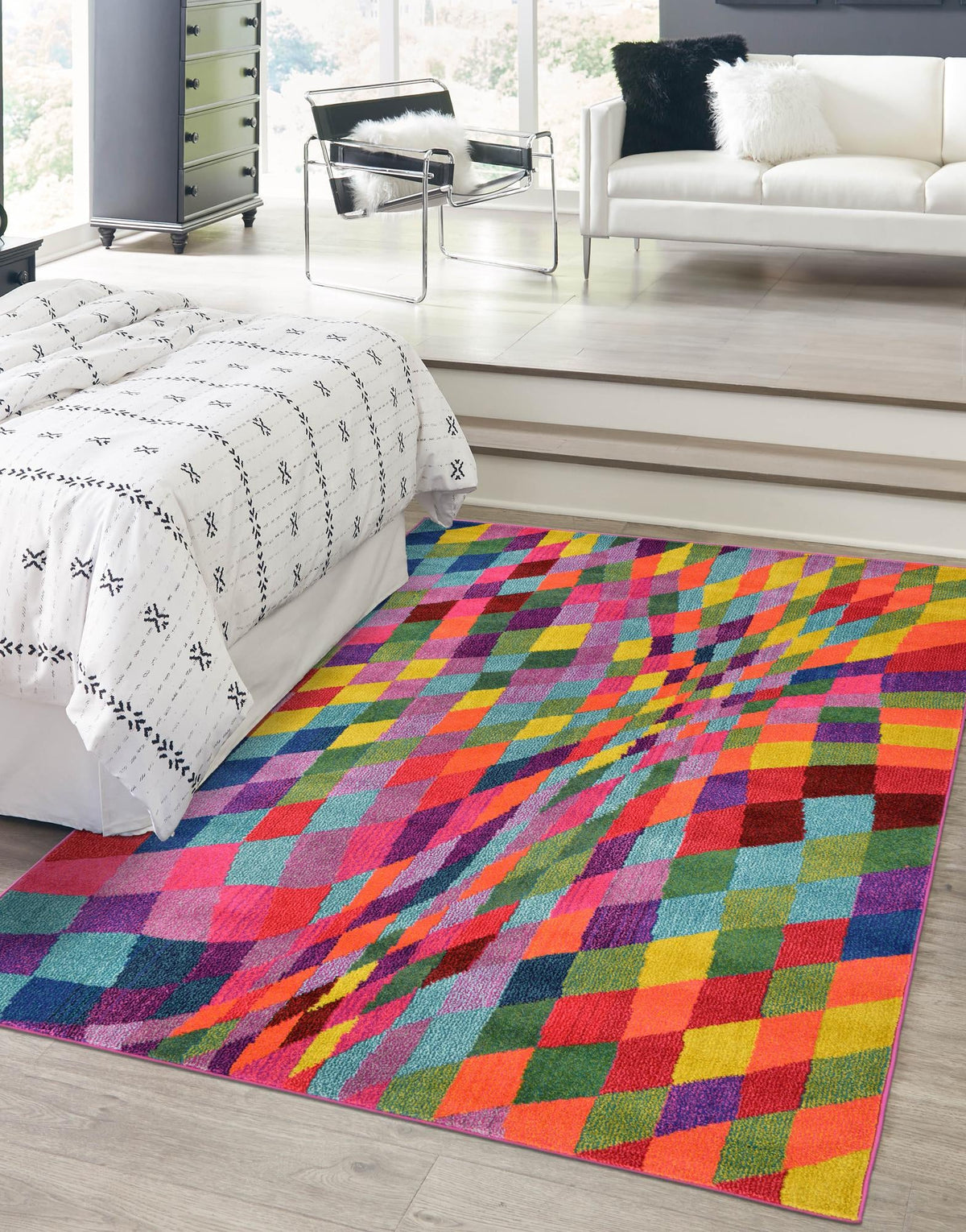 Marrakesh Elegance Collection Area Rug -  Tinghir Rectangle Multi  lifestyle 6