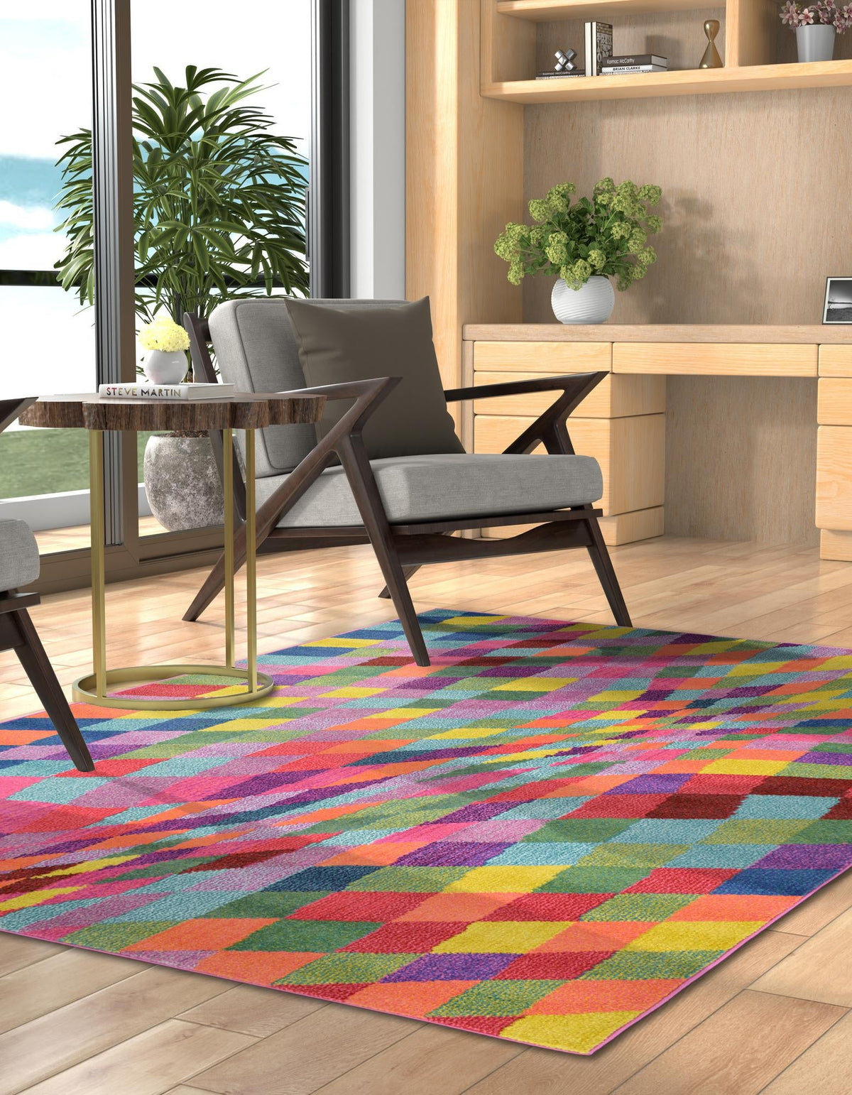 Marrakesh Elegance Collection Area Rug -  Tinghir Rectangle Multi  lifestyle 9