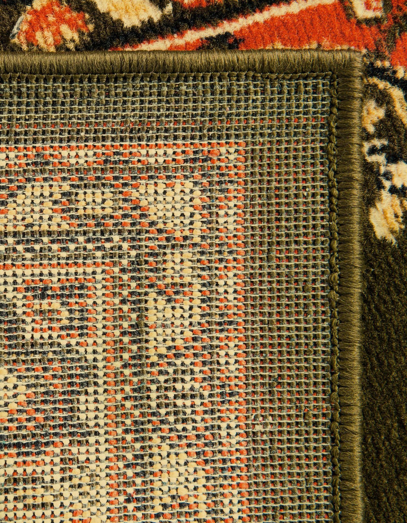 Tabriz Tapestry Collection Area Rug - Azerbaijan (Green) Rectangle Green  lifestyle 19