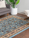 Isfahan Elegance Collection Area Rug - Naghsh-e Jahan (Light Blue) Rectangle Light Blue  lifestyle 3