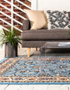 Isfahan Elegance Collection Area Rug - Naghsh-e Jahan (Light Blue) Rectangle Light Blue  lifestyle 4