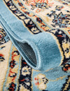 Isfahan Elegance Collection Area Rug - Naghsh-e Jahan (Light Blue) Rectangle Light Blue  lifestyle 6