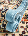 Isfahan Elegance Collection Area Rug - Naghsh-e Jahan (Light Blue) Rectangle Light Blue  lifestyle 13