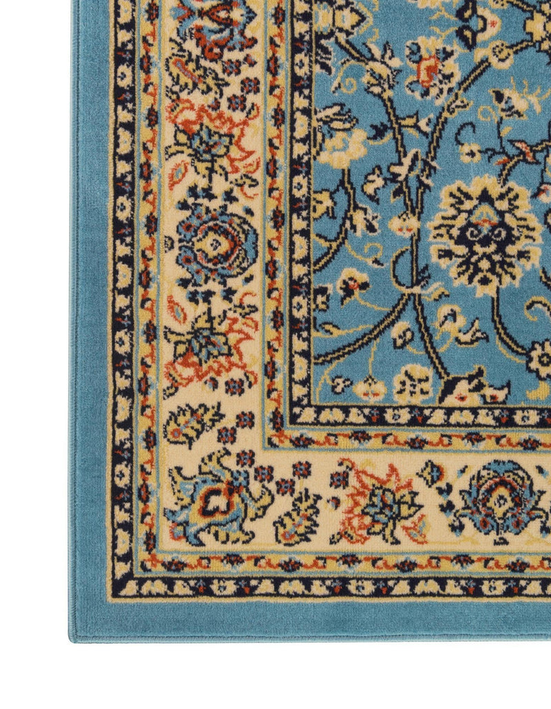 Isfahan Elegance Collection Area Rug - Naghsh-e Jahan (Light Blue) Rectangle Light Blue  lifestyle 22