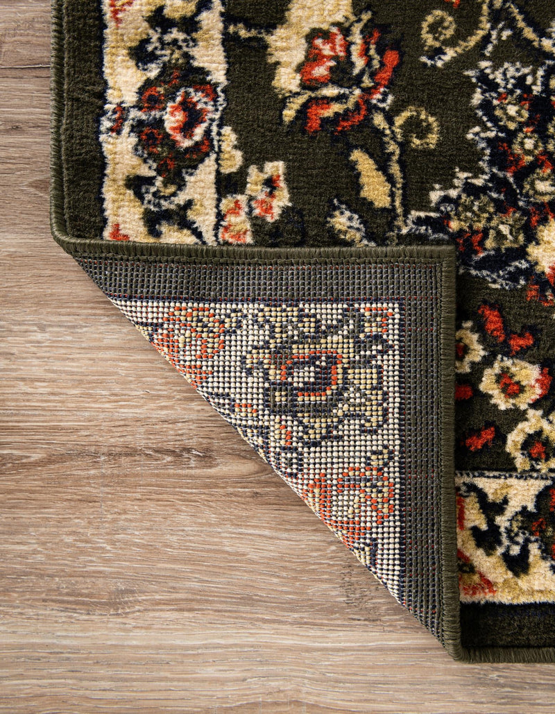 Isfahan Elegance Collection Area Rug - Naghsh-e Jahan (Green) Rectangle Green  lifestyle 4