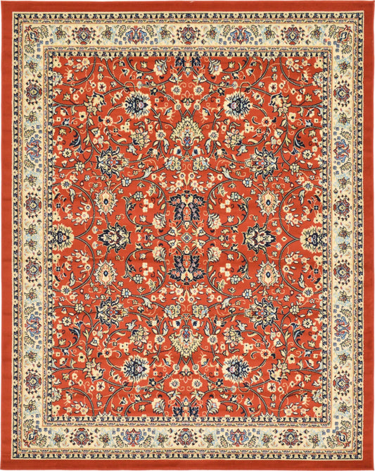 Isfahan Elegance Collection Area Rug - Naghsh-e Jahan (Terracotta) Rectangle Terracotta Main