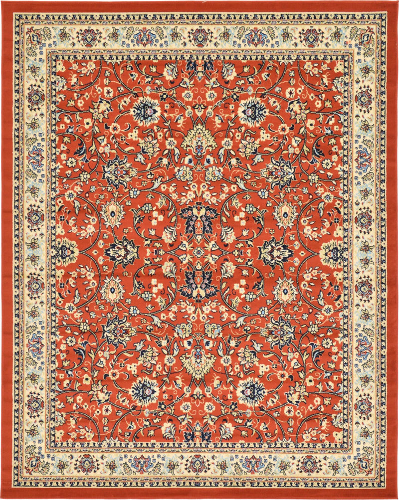 Isfahan Elegance Collection Area Rug - Naghsh-e Jahan (Terracotta) Rectangle Terracotta Main