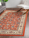 Isfahan Elegance Collection Area Rug - Naghsh-e Jahan (Terracotta) Rectangle Terracotta  lifestyle 2
