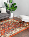 Isfahan Elegance Collection Area Rug - Naghsh-e Jahan (Terracotta) Rectangle Terracotta  lifestyle 3