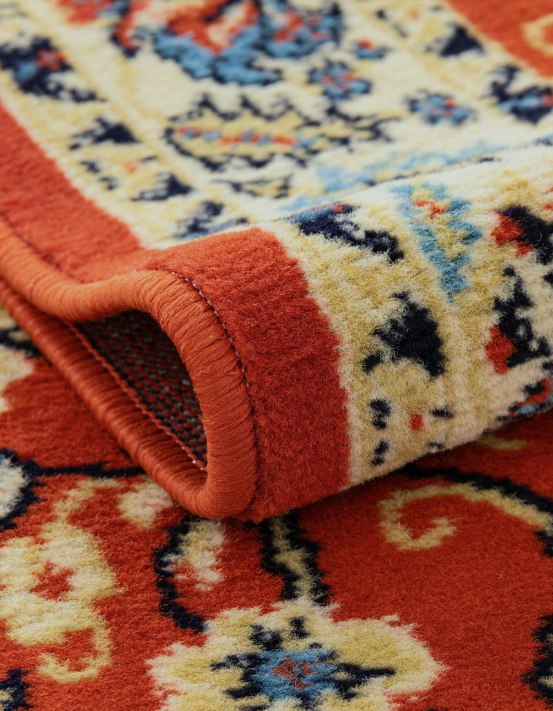 Isfahan Elegance Collection Area Rug - Naghsh-e Jahan (Terracotta) Rectangle Terracotta  lifestyle 20
