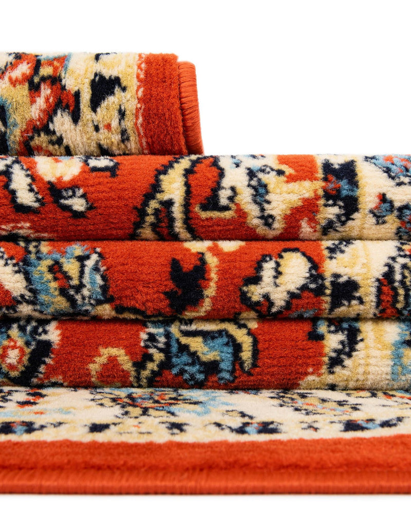 Isfahan Elegance Collection Area Rug - Naghsh-e Jahan (Terracotta) Rectangle Terracotta  lifestyle 14