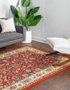 Isfahan Elegance Collection Area Rug - Naghsh-e Jahan (Terracotta) Rectangle Terracotta  lifestyle 4