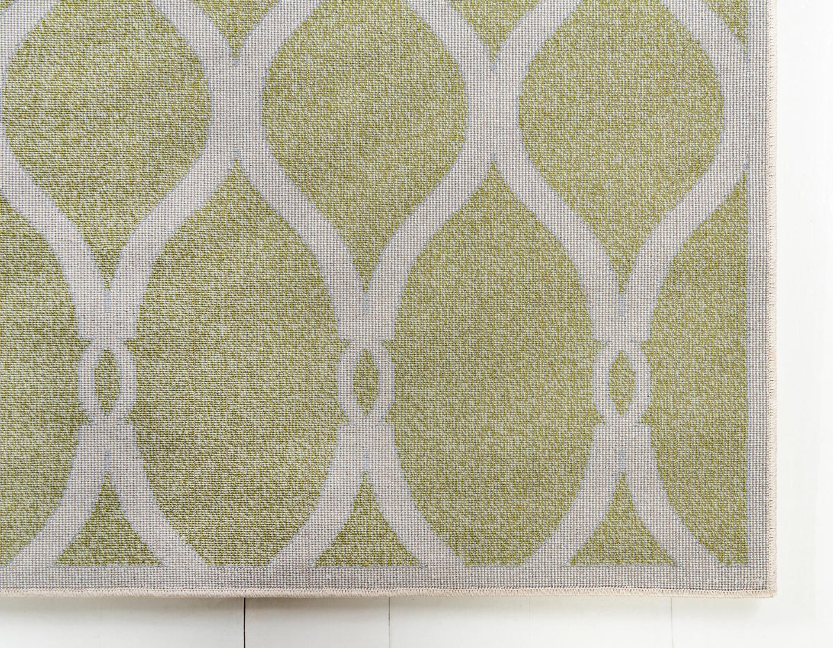 Lattice Gardens Collection Area Rug -  Vinehaven Rectangle Green  lifestyle 43