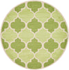 Lattice Gardens Collection Area Rug -  Gardenisle Round Green  lifestyle 13