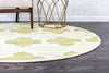 Lattice Gardens Collection Area Rug -  Gardenisle Round Green  lifestyle 18