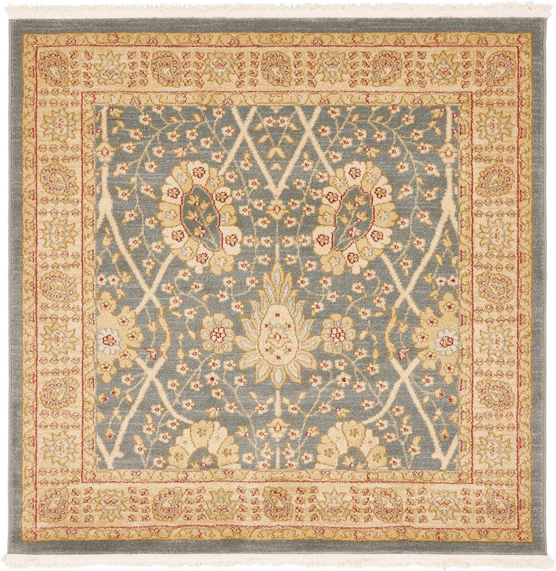Chelsea Elegance Collection Area Rug -  Hanwell Square Light Blue Main