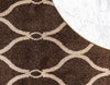 Lattice Gardens Collection Area Rug -  Vinehaven Round Brown  lifestyle 42