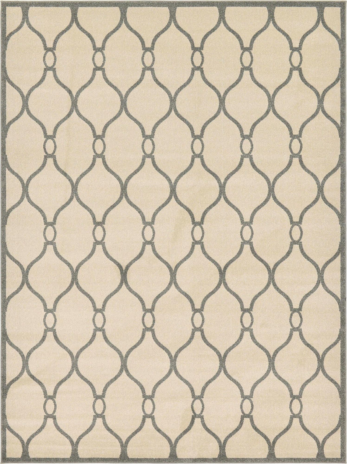 Lattice Gardens Collection Area Rug -  Vinehaven Rectangle Cream  lifestyle 5