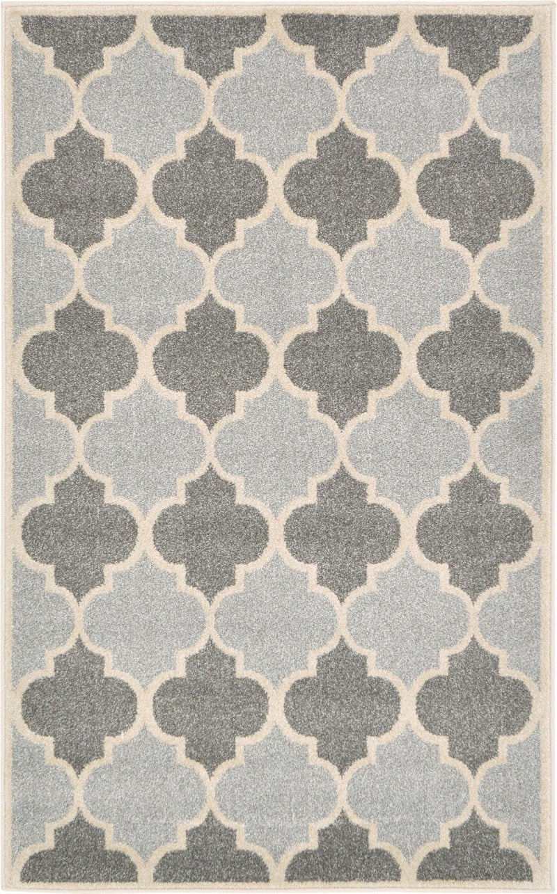 Lattice Gardens Collection Area Rug -  Arborhedge Rectangle Light Gray  lifestyle 2