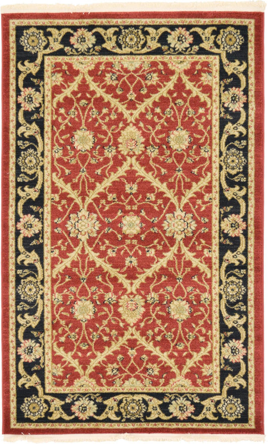Chelsea Elegance Collection Area Rug -  Notting Rectangle Red Main
