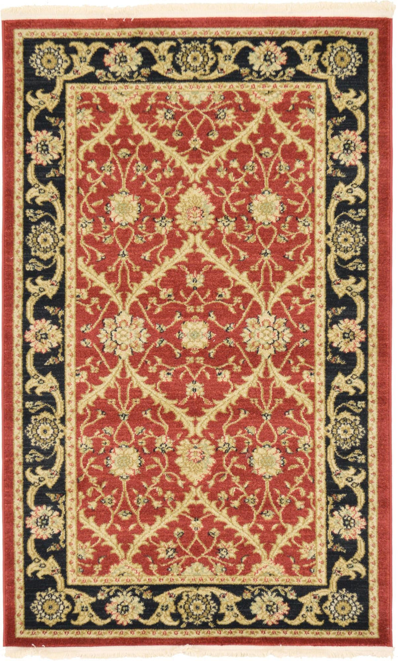 Chelsea Elegance Collection Area Rug -  Notting Rectangle Red Main