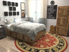 Chelsea Elegance Collection Area Rug -  Maida Round Red  lifestyle 12