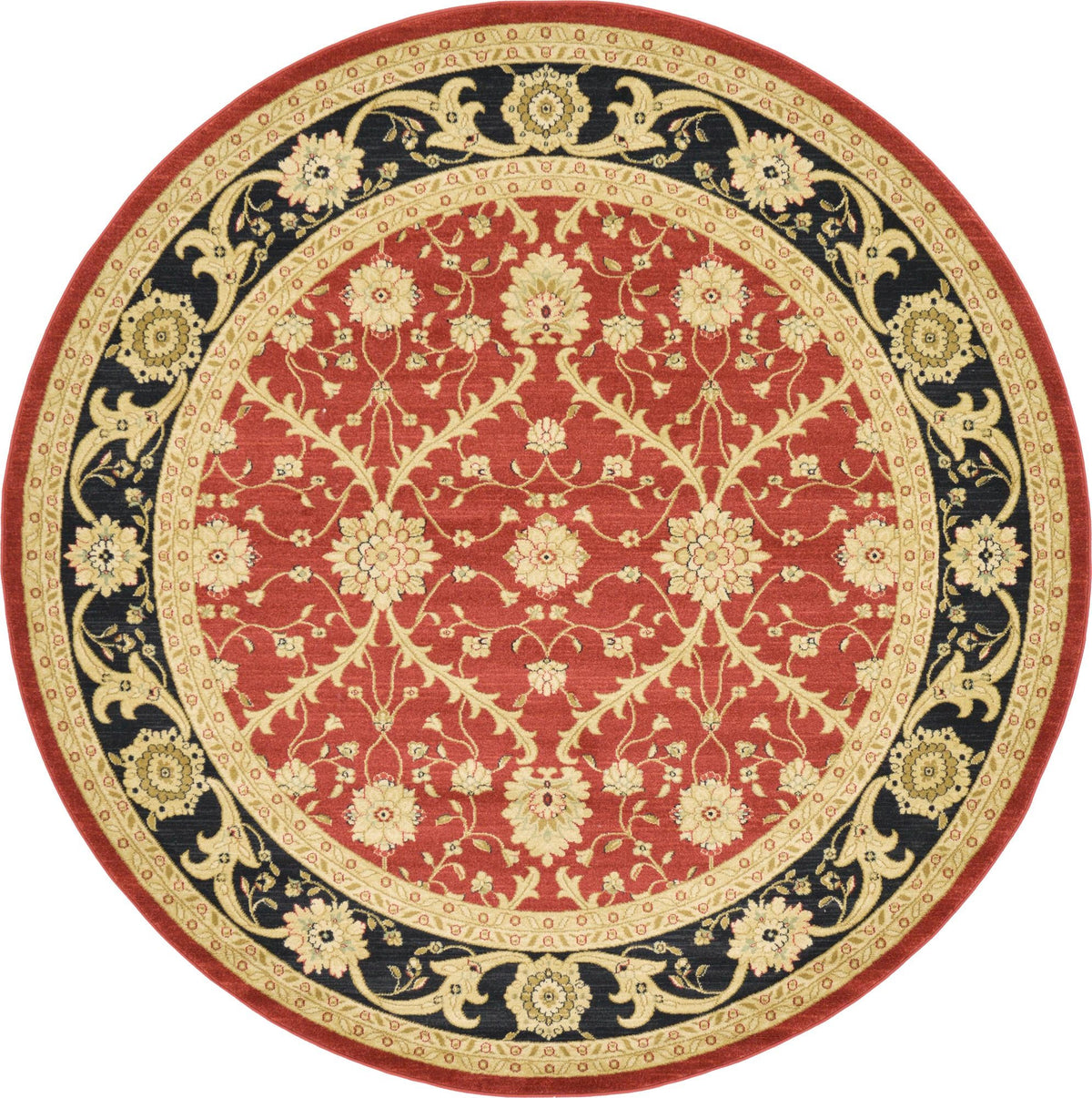 Chelsea Elegance Collection Area Rug -  Maida Round Red  lifestyle 7