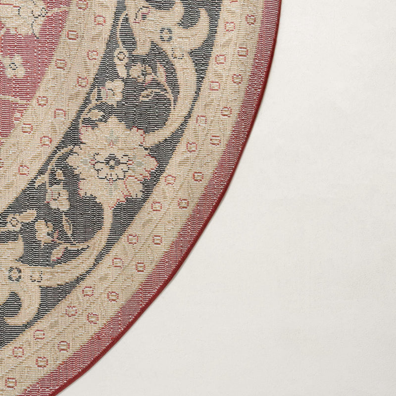Chelsea Elegance Collection Area Rug -  Maida Round Red  lifestyle 20