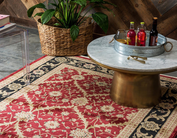 Chelsea Elegance Collection Area Rug -  Maida Rectangular Red  lifestyle 17