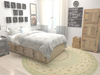 Chelsea Elegance Collection Area Rug -  Thames Round Light Green  lifestyle 10